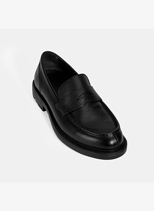 Erkek Siyah Deri Loafer - Görsel 6