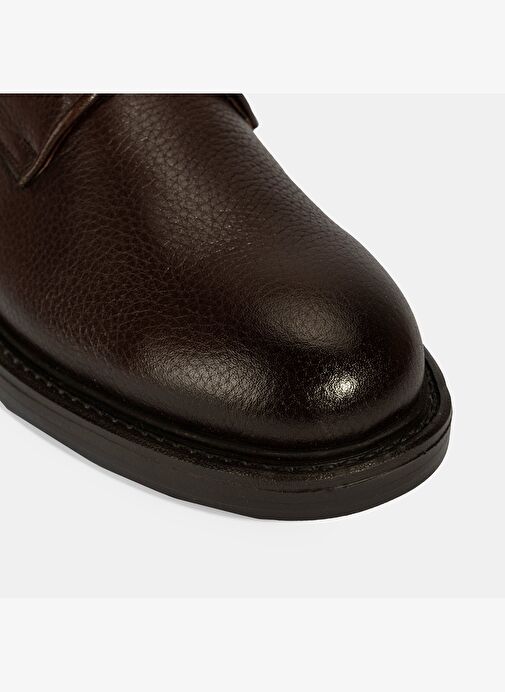 Erkek Kahve Bağcıklı Günlük Deri Ayakkabı - Görsel 7