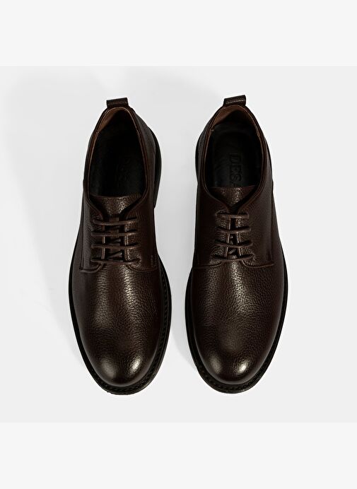 Erkek Kahve Bağcıklı Günlük Deri Ayakkabı - Görsel 8