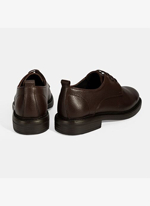 Erkek Kahve Bağcıklı Günlük Deri Ayakkabı - Görsel 9