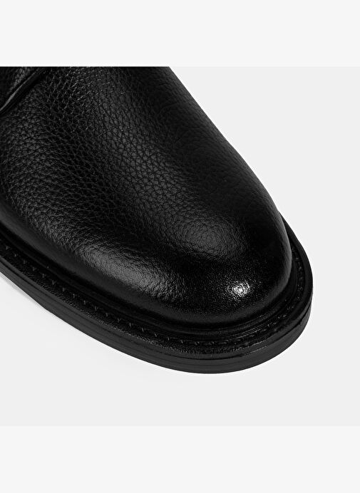 Erkek Siyah Bağcıklı Günlük Deri Ayakkabı - Görsel 7