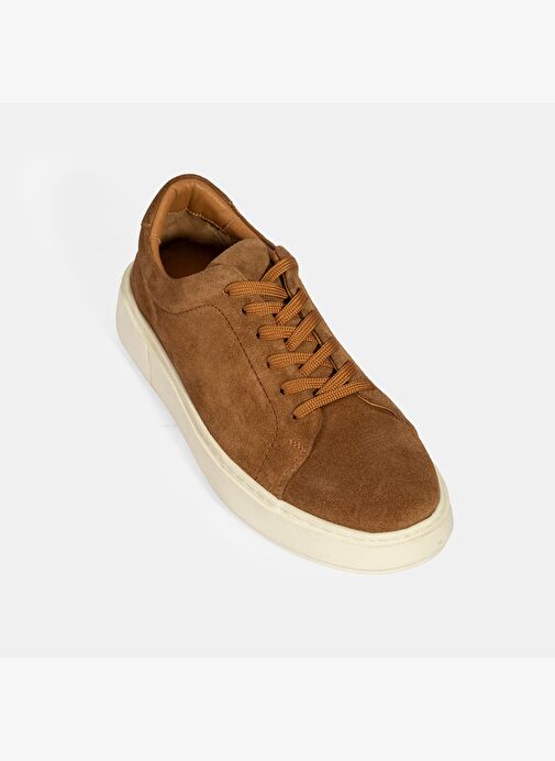 Erkek Taba Bağcıklı Süet Spor Ayakkabı - Görsel 6