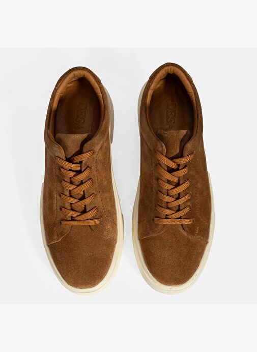 Erkek Taba Bağcıklı Süet Spor Ayakkabı - Görsel 8