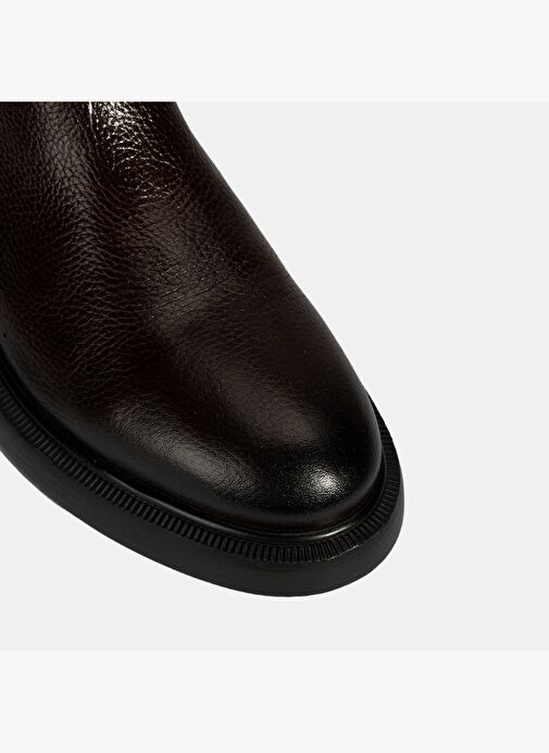 Erkek Kahve Lastikli Deri Bot - Görsel 7