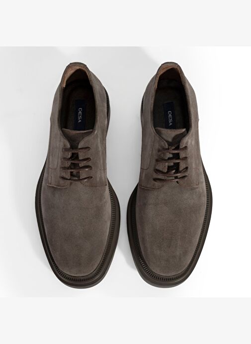 Erkek Vizon Bağcıklı Günlük Süet Ayakkabı - Görsel 8