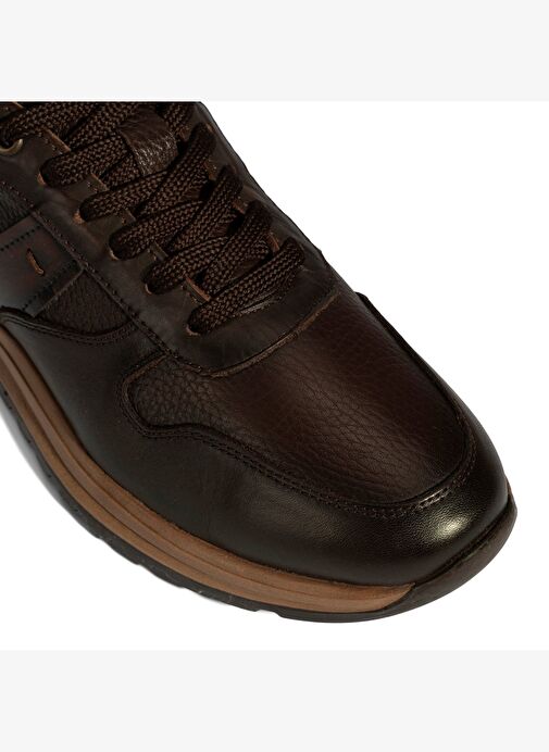 Desa Desa Kahverengi Erkek Kahve Bağcıklı Deri Sneaker | Boyner Kahverengi - 7. görsel