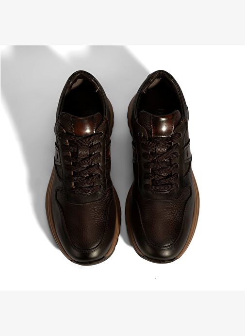 Desa Desa Kahverengi Erkek Kahve Bağcıklı Deri Sneaker | Boyner Kahverengi - 8. görsel