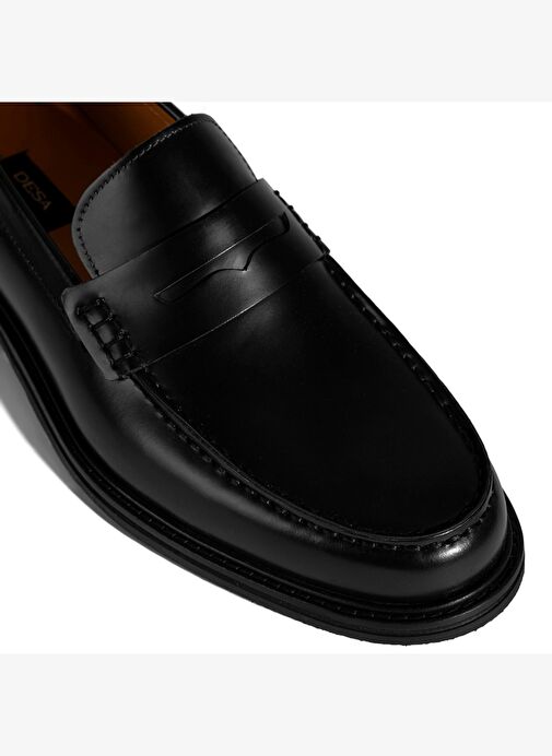 Erkek Siyah Deri Loafer - Görsel 7