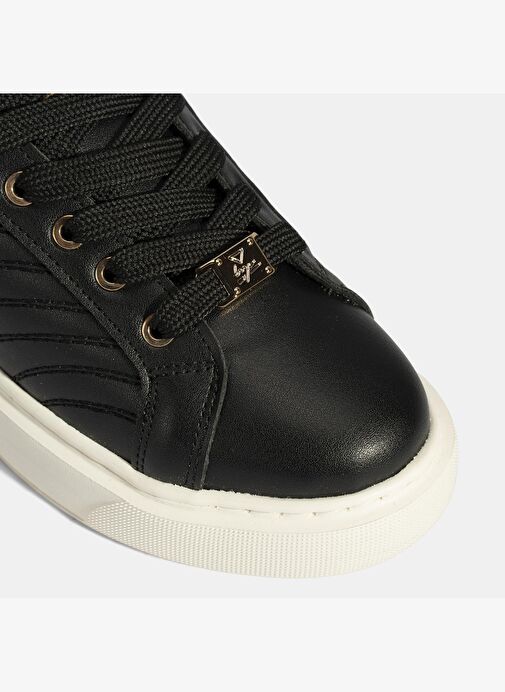 Kadın Siyah Bağcıklı Spor Ayakkabı - Görsel 7