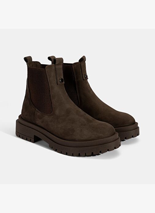 Desa Desa Kahverengi Kadın Kahve Nubuk Deri Chelsea Bot Boyner'de! Kahverengi - 2. görsel