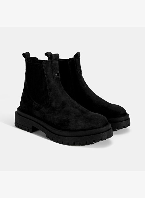 Kadın Siyah Nubuk Deri Chelsea Bot - Görsel 2