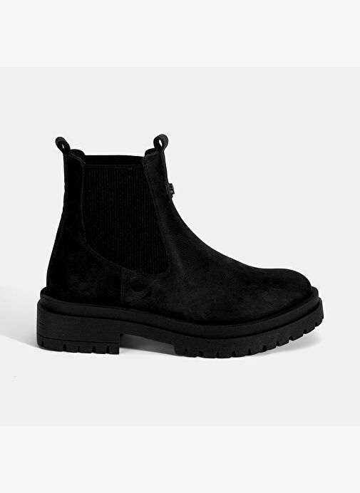 Kadın Siyah Nubuk Deri Chelsea Bot - Görsel 3