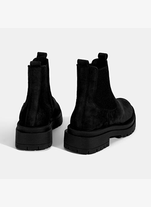Kadın Siyah Nubuk Deri Chelsea Bot - Görsel 9