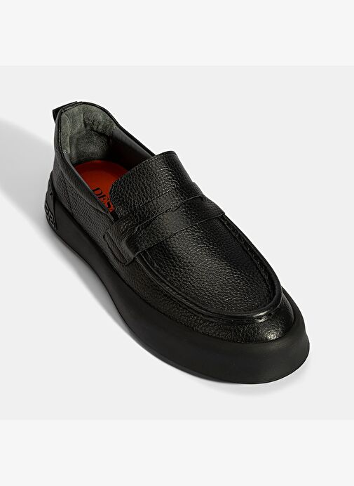 Erkek Siyah Deri Loafer - Görsel 6