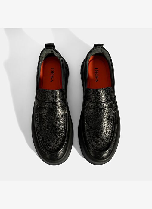 Erkek Siyah Deri Loafer - Görsel 7