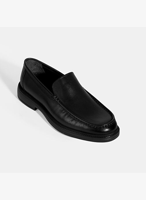 Erkek Siyah Deri Loafer - Görsel 6