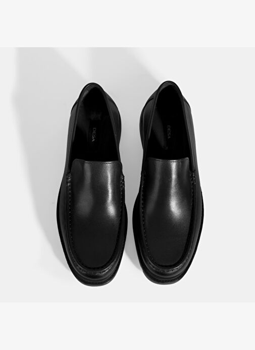 Erkek Siyah Deri Loafer - Görsel 8