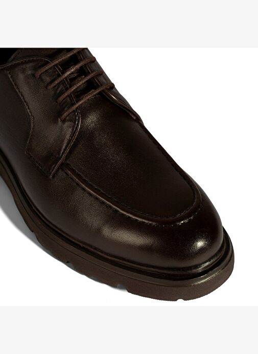 Erkek Kahve Deri Günlük Ayakkabı - Görsel 7