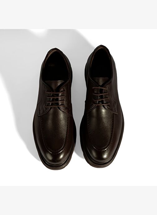 Erkek Kahve Deri Günlük Ayakkabı - Görsel 8