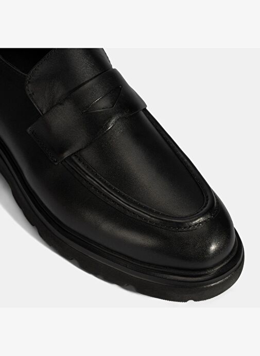 Erkek Siyah Deri Loafer - Görsel 7