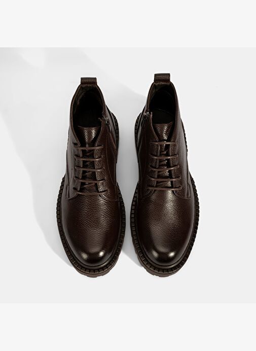 Desa Desa Kahverengi Erkek Kahve Bağcıklı Kalın Tabanlı Deri Postal Bot Boyner'de! Kahverengi - 8. görsel