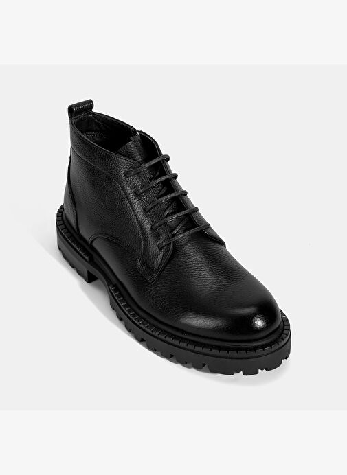 Desa Desa Erkek Siyah Bağcıklı Kalın Tabanlı Deri Postal Bot Boyner'de! Siyah - 6. görsel