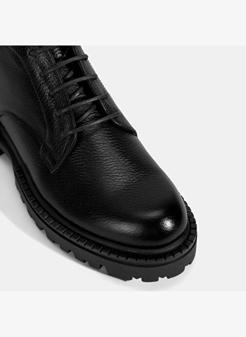 Desa Desa Erkek Siyah Bağcıklı Kalın Tabanlı Deri Postal Bot Boyner'de! Siyah - 7. görsel