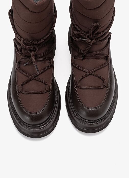 WELD Kahverengi Cilt Kadın Kar Botu - Görsel 3