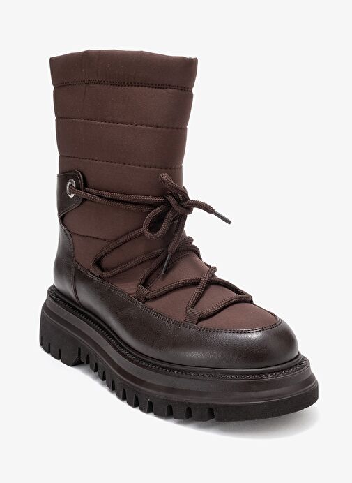 WELD Kahverengi Cilt Kadın Kar Botu - Görsel 4