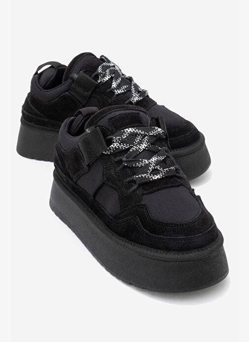 Luvi Shoes Luvi Shoes Belirsiz RAVEN Siyah Süet Hakiki Deri Kadın Platform Sneaker | Boyner Belirsiz - 2. görsel