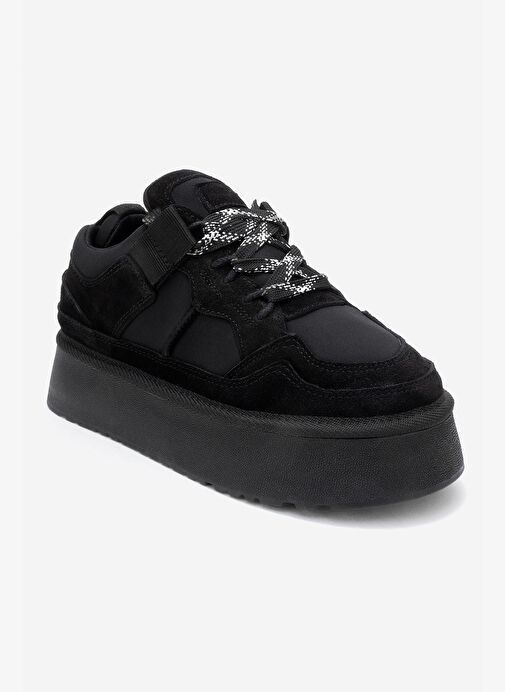 Luvi Shoes Luvi Shoes Belirsiz RAVEN Siyah Süet Hakiki Deri Kadın Platform Sneaker | Boyner Belirsiz - 4. görsel