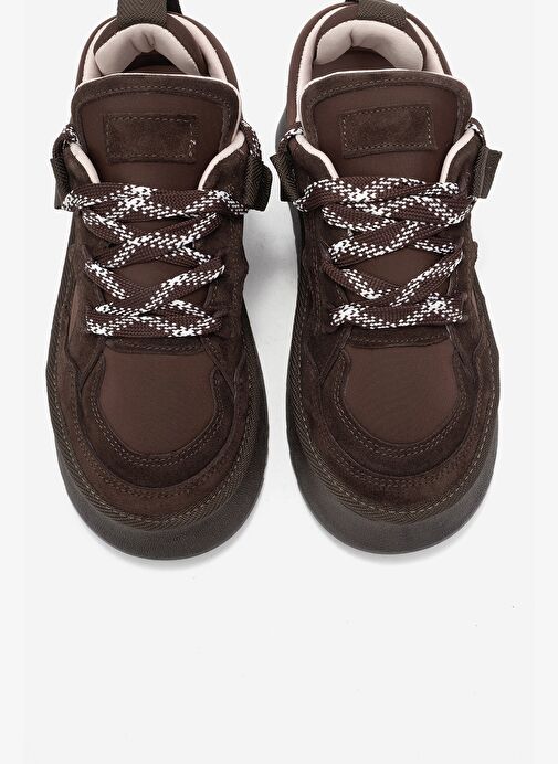 Luvi Shoes Luvi Shoes Belirsiz RAVEN Kahverengi Süet Hakiki Deri Kadın Platform Sneaker | Boyner Belirsiz - 3. görsel