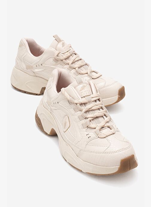 LETTY Bej Baskı Scuba Kadın Spor Ayakkabı - Görsel 2