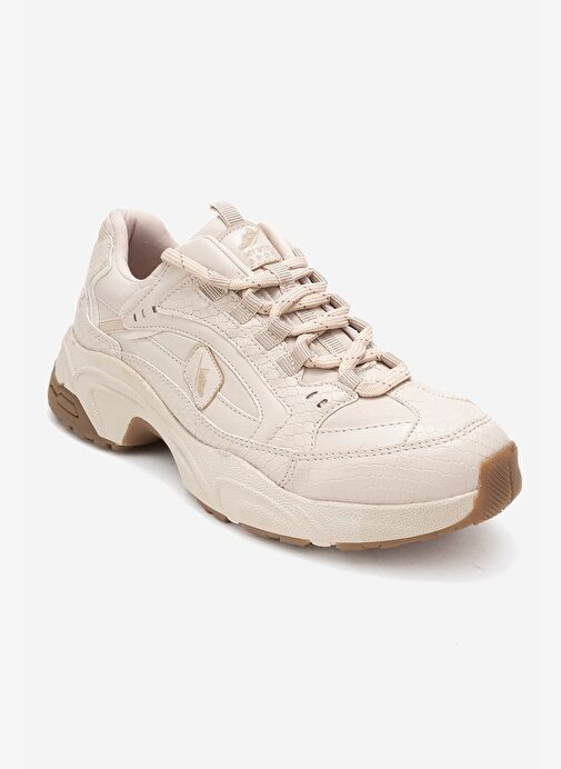 LETTY Bej Baskı Scuba Kadın Spor Ayakkabı - Görsel 4