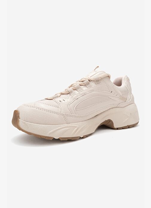 LETTY Bej Baskı Scuba Kadın Spor Ayakkabı - Görsel 5