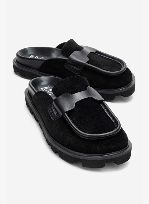 Luvi Shoes Luvi Shoes Belirsiz VELA Siyah Süet Hakiki Deri Kadın Terlik Boyner'de! Belirsiz - 2. görsel