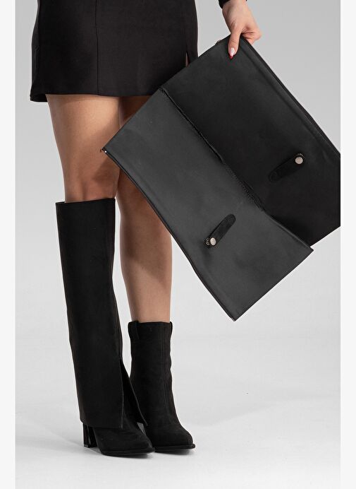 Luvi Shoes Luvi Shoes Belirsiz AJA Siyah Süet Kadın Kalın Topuklu Çizme Olabilen Bot Boyner'de! Belirsiz - 3. görsel