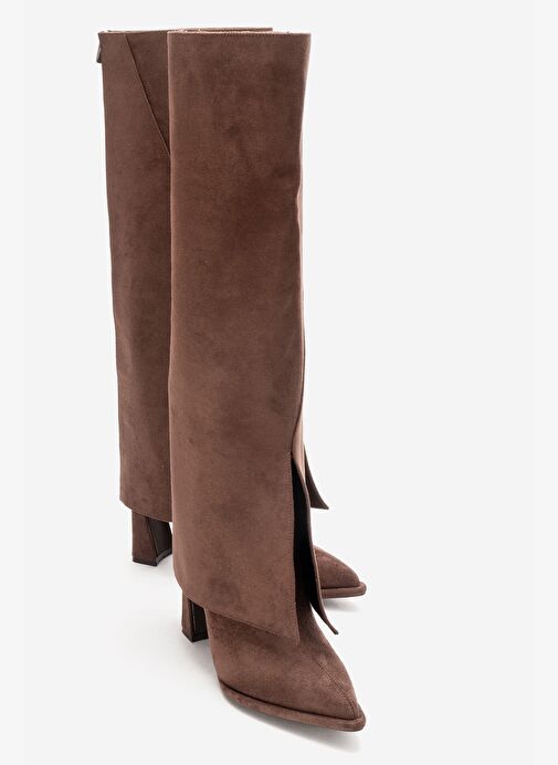 Luvi Shoes Luvi Shoes Belirsiz AJA Kahverengi Süet Kadın Kalın Topuklu Çizme Olabilen Bot Boyner'de! Belirsiz - 2. görsel