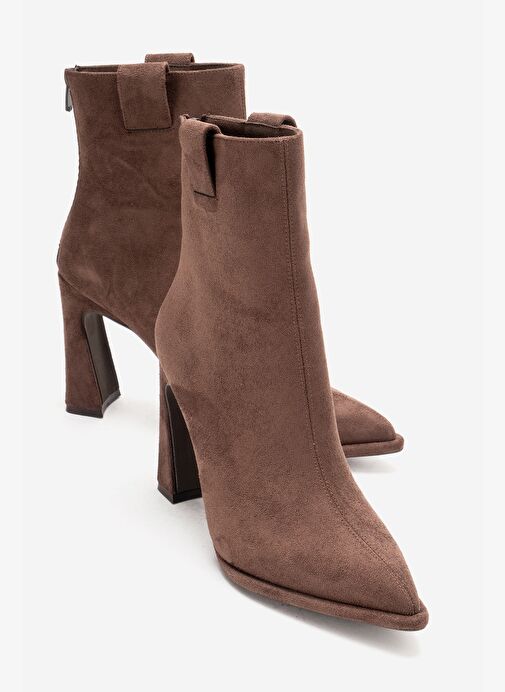 Luvi Shoes Luvi Shoes Belirsiz AJA Kahverengi Süet Kadın Kalın Topuklu Çizme Olabilen Bot Boyner'de! Belirsiz - 5. görsel