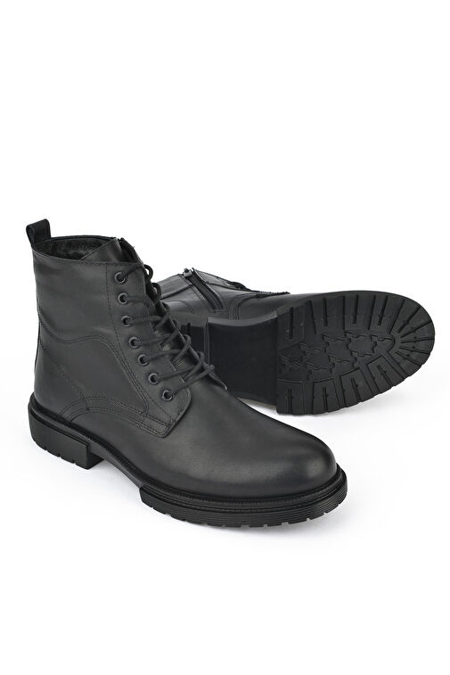 Ziya, Erkek Hakiki Deri Bot 143423Z2106 Siyah - Görsel 3