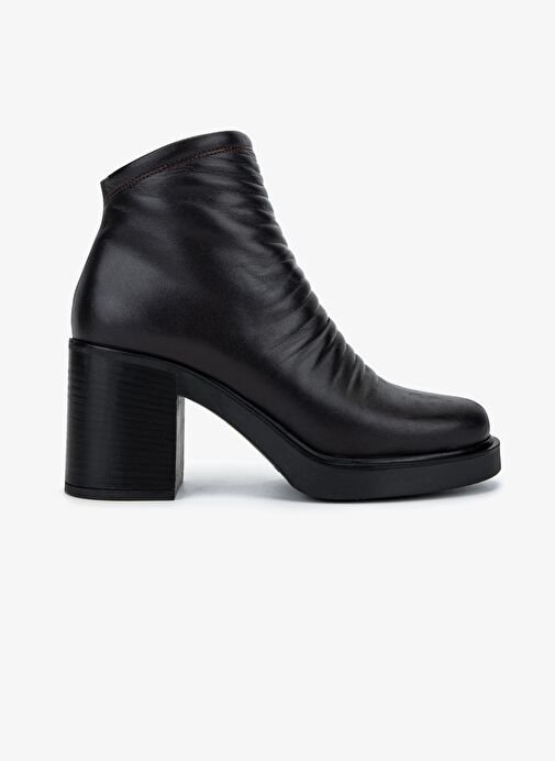 Valmenti Kadın Hakiki Deri Kahverengi Topuklu Bot - Görsel 2