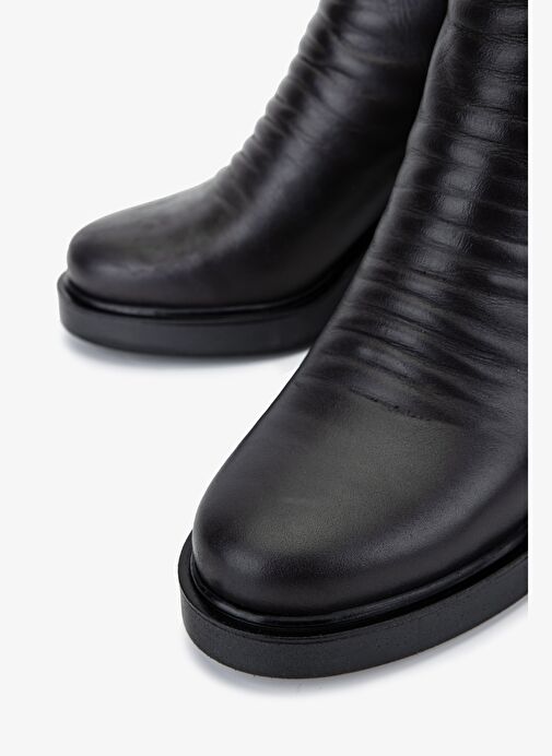 Valmenti Kadın Hakiki Deri Kahverengi Topuklu Bot - Görsel 4