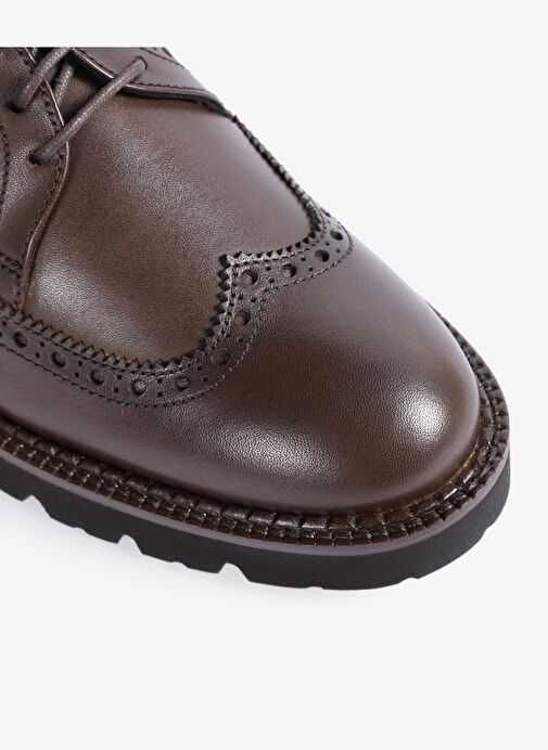 Yargıcı Kahverengi-Bordo Kadın Klasik Ayakkabı 23KKAY4451X - Görsel 4