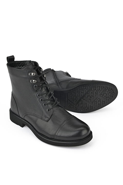 Ziya, Erkek Hakiki Deri Bot 14319Z7019 Siyah - Görsel 7