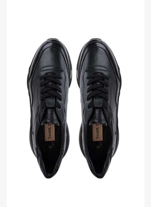 Tamer Tanca Erkek Siyah Deri Sneakers & Spor Ayakkabı - Görsel 6