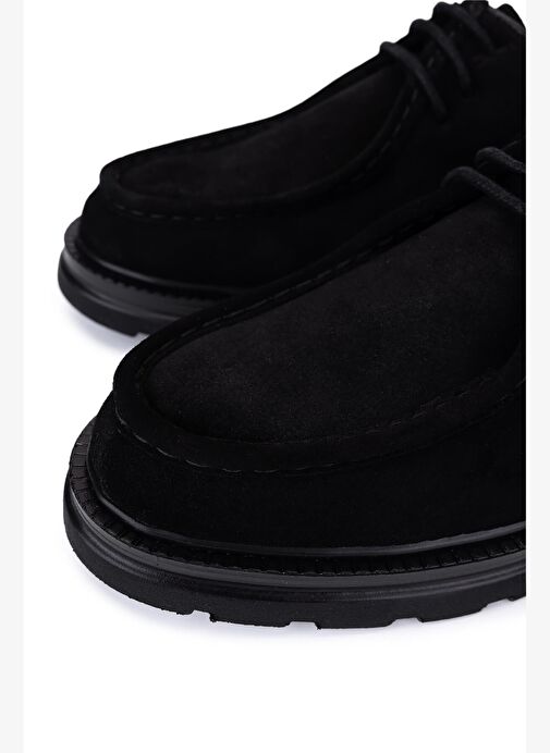 Tamer Tanca Erkek Siyah Süet Casual Ayakkabı - Görsel 4