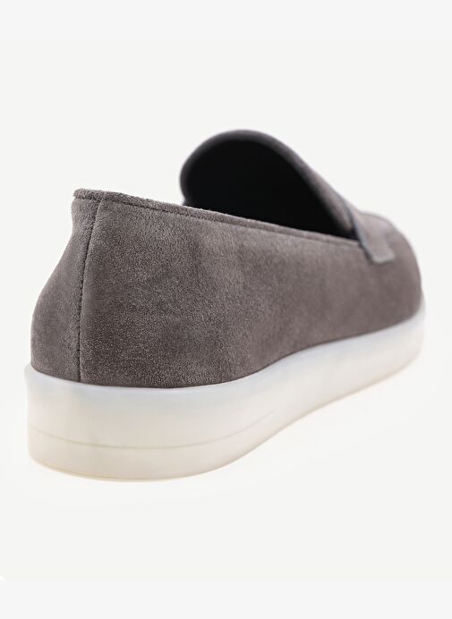 Yargıcı Haki Kadın Süet Loafer 24KKAY4011X - Görsel 4