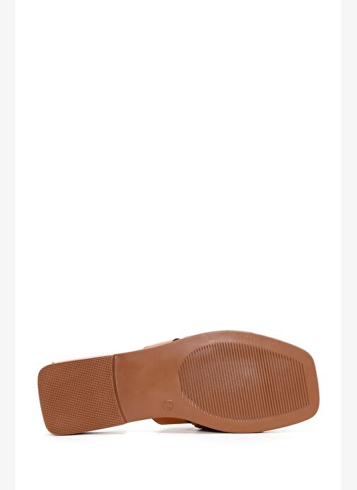 Derimod Derimod Kadın Taba Deri Terlik 24SFD330118 Boyner'de! Taba - 5. görsel