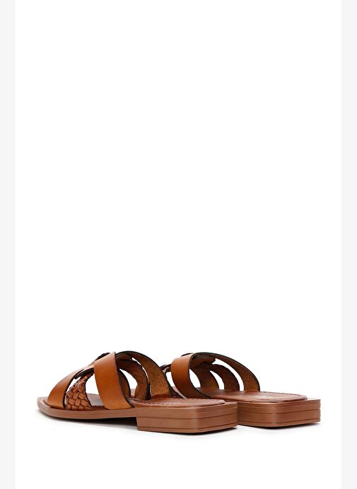 Derimod Derimod Kadın Taba Deri Terlik 24SFD330118 Boyner'de! Taba - 6. görsel