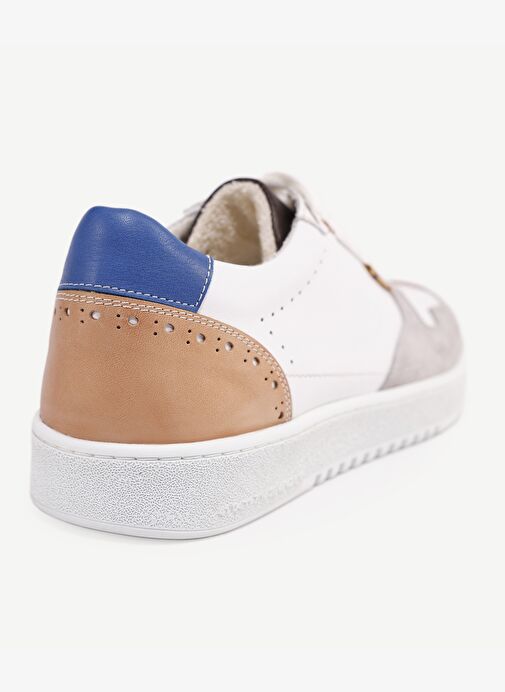 Yargıcı Yargıcı Beyaz Retro Görünümlü Deri Spor Sneakers Boyner'de! Beyaz - 3. görsel